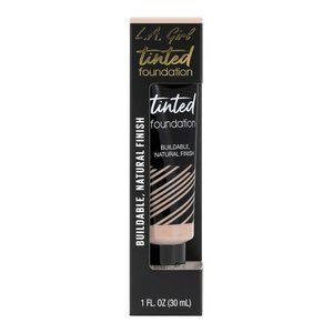 L.A. Girl Tinted Foundation Sheer to Medium Coverage - Buildable Natural Finish